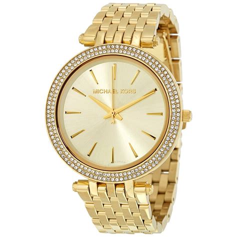 gold plated michael kors watch|michael kors watches ladies gold.